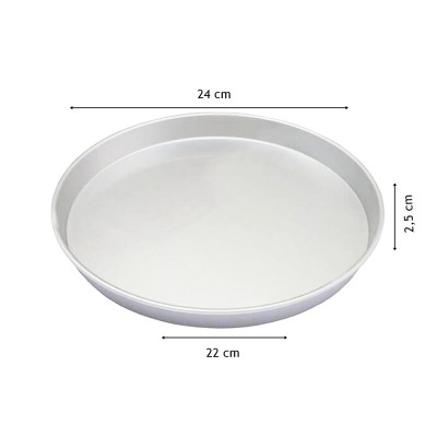 24 cm Yuvarlak Kullan At Tepsi